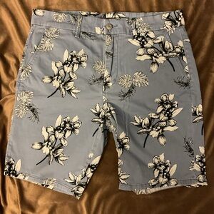 Joe's Jeans Light Blue Floral Hybrid Shorts